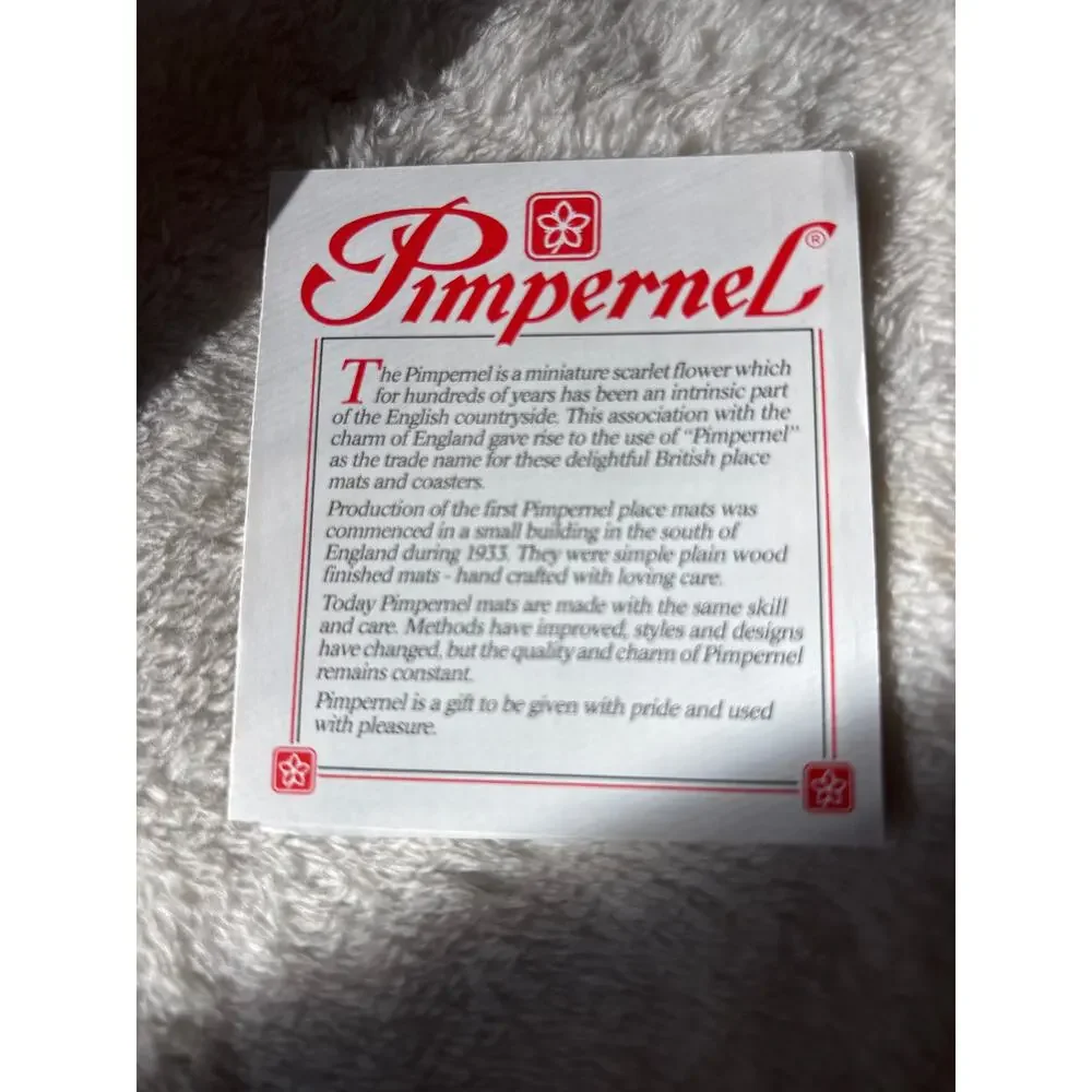 Pimpernel set cork